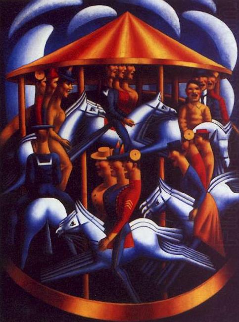 Mark Gertler The Merry Go Round china oil painting image